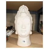 16" H ASIAN GLAZED HEAD REPRODUCTION