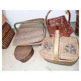 SEWING BASKET ONE SIDE LID LOOSE, HEART BASKET,