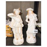 TWO JAPAN FIGURES 10" H