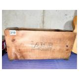 LAMB BRAND WOOD CRATE