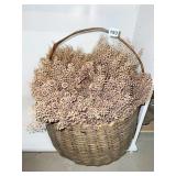 BASKET W/ DRIED FLOWER 20" H X 16" W