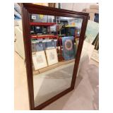 WOOD FRAME MIRROR 34.5" X 53"