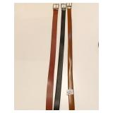TUMI LEATHER BELT