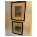 PRINTS CHILD ON CHAIR AND THE STORM W/ DOG