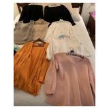 DKNY L ORANGE SWEATER, CHICO 2 ETC.