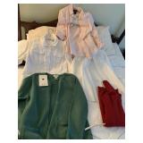 TALBOTS L SWEATER, CHICO WHITE DENIM JACKET, ETC.