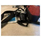 MINOLTA 45 MM LENS AND CAMERA