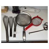 WHIPS, STRAINER, ETC.