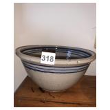CROCKERY BATTER BOWL SIGNED BASE
