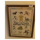 NEEDLE WORK PUPPY-DOG TAILS