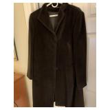 COAT CINZIA ROCCA BLACK BABY LLAMA SZ. 14