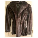 FUR COAT W/ DRAWSTRING WAIST CARL HERMANN FURS