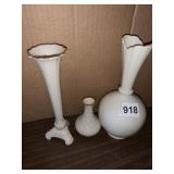LENOX 3 VASES