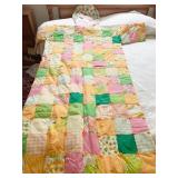 PATCH WORK SMALL CHILDS QUILT WITH FACE