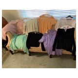 ANNE TAYLOR WHITE POCKET SWEATER, TALBOTS ITALY