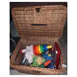 BASKET W/ TOYS