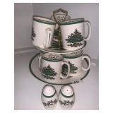 SPODE SERVING PIECES MUGS TIRED DISH
