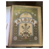 ANTIQUE PHOTO ALBUM W/ STUDIO CARDS AND TIN TYPES