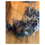 ASSORTED DRIED FLOWER AND SHIP BUOY