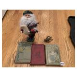 ANTIQUE BOOK, SANTA, CRICKET