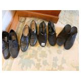 4 PAIRS SHOES BANDOLINO SZ. 10 N, FERRAGAMO 9.5