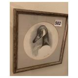 DUCK PRINT SIGNED VIRGINIA MILLER