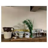 DR. MUG, PITCHER, GLASSES