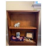 BOOKCASE 24" W X 28" H X 9" D MARKS ON TOP