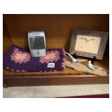 ATOMIC CLOCK, BIRDS ON PERCH, ETC.