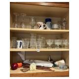 ETCHED GLASSES, TIMER, MUG