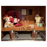 CAR, COPPER MUGS, ETC.