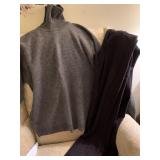 SZ. 12 LEATHER PANTS, 10 TAYLOR SKIRT, ETC.