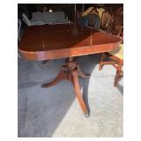 MAHOGANY 6 DINING ROOM TABLE W/ BASE 1 LEAF 6