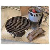 CHARCOAL STARTER AND GRILL