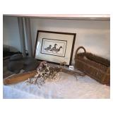 DUCK PICTURE, BASKET, ETC.
