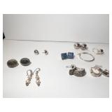 STERLING EARRINGS .9490 OZT ASSORTED