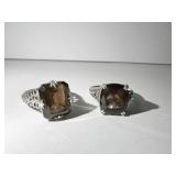 SZ. 7 STERLING STONE RING .03100