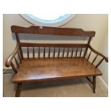 HARDROCK MAPLE LOVESEAT ETHAN ALLEN 46" L