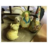 PIG, DOG, DUCK, ROOSTER FIGURES