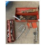 TOOLBOX W/ SOCKETS, WRENCHES, ETC.
