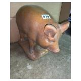 LARGE PIG FIGURE GLAZED