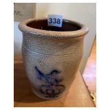 L. BREINGER 1989 GLAZED PLATE AND CAPRILAND