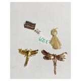 DRAGONFLY PINS, CHICO AMERICAN FLAG PIN