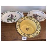 PORTMEIRON POTTERY DISH, THE BEST IS NOT TOO GOOD