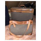 HARTMANN 2 SUITCASES LEATHER TRIM