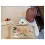 GLASS JAR, HP DISH, PILLOW