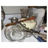 JUICER, TEAK SPOON, ETC.