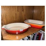 LECRUESET 2 BAKE DISHES
