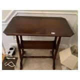 2 TIER ANTIQUE TABLE