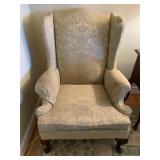 WING CHAIR WOOD LEGS